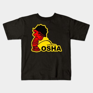 Calvin pee on OSHA Kids T-Shirt